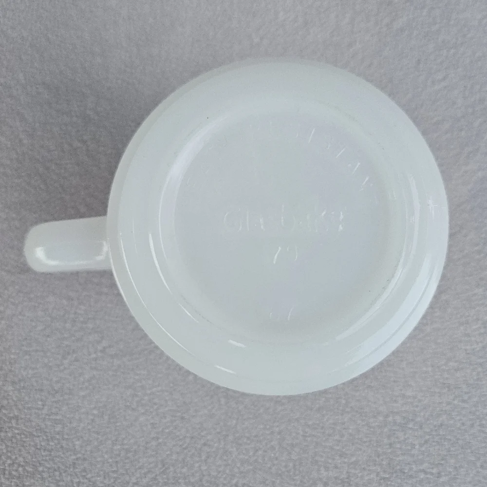 Glasbake milk glass